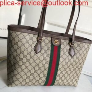 Replica Gucci 631685 Ophidia GG Medium Tote Green and red Web 2