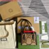 Replica Gucci 649577 Medium Tote With Double G White Leather