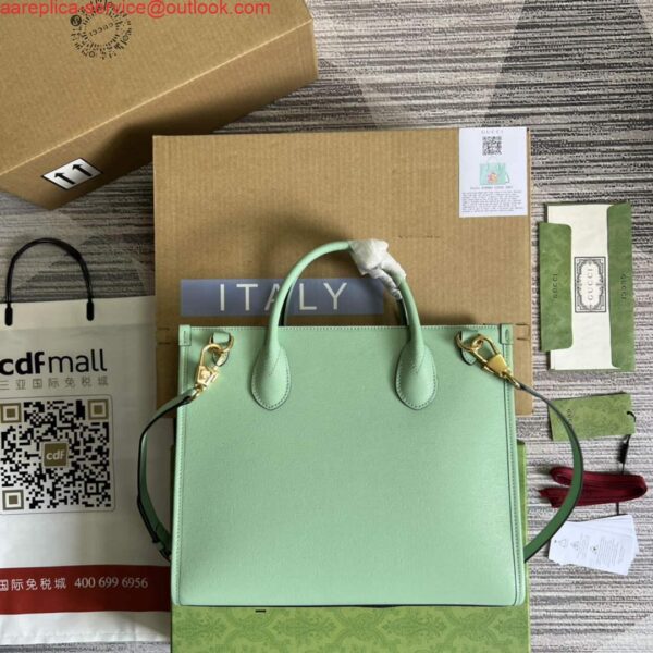 Replica Gucci 659983 Bananya Print Small Tote Pale green 3