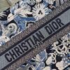 Replica Dior M1296 Medium Book Tote Black Toile de Jouy Zodiac latte embroidery