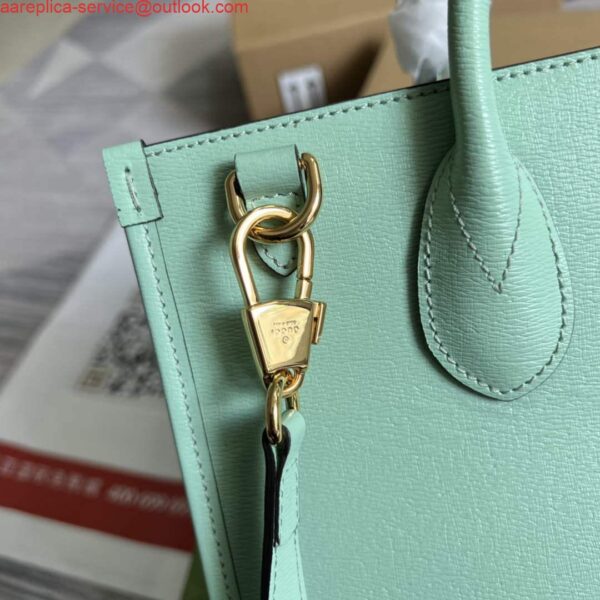 Replica Gucci 659983 Bananya Print Small Tote Pale green 8