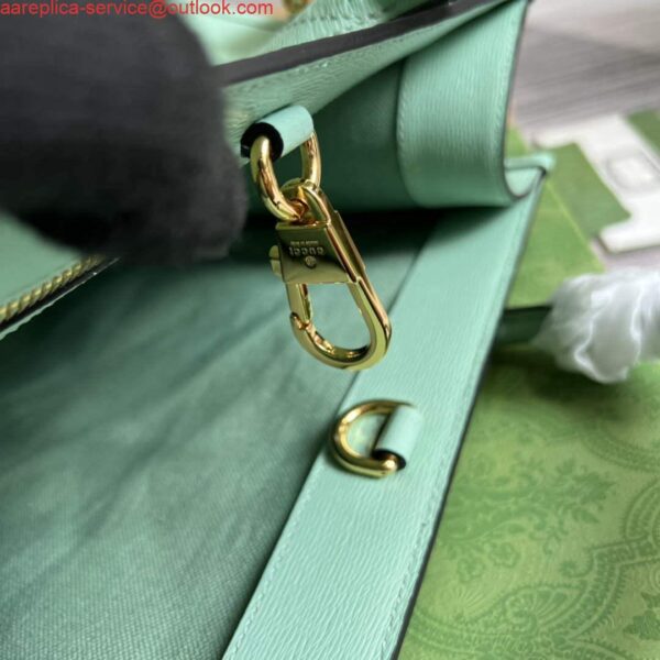 Replica Gucci 659983 Bananya Print Small Tote Pale green 9