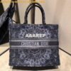 Replica Dior Book Tote bag Embroidered Canvas with Blue Multicolour Ti 2