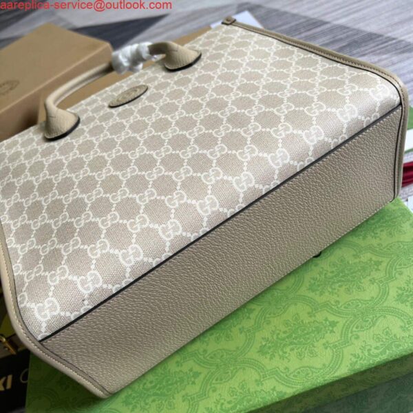 Replica Gucci 659983 GG Small Tote Bag Beige 5