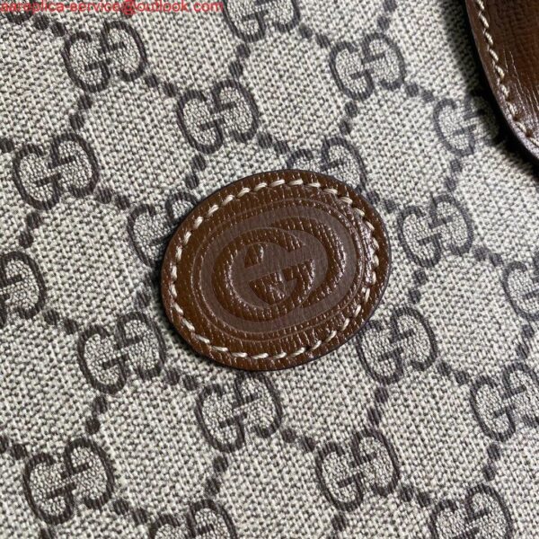 Replica Gucci 659983 GG Small Tote Bag Brown 6