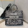 Replica Dior Book Tote bag in Beige Multicolor Mizza Embroidery