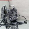 Replica Dior S5555 Mini Dior Book Tote Phone Bag Gray and Pink Toile de Jouy Reverse Embroidery 2