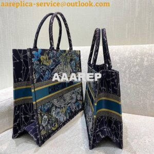 Replica Dior Book Tote bag in Blue Constellation Embroidery 2