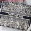 Replica Dior Book Tote M1286 Black and White Houndstooth Embroidery