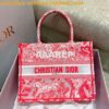 Replica Dior Book Tote bag in Fluorescent Orange Toile de Jouy Transpa