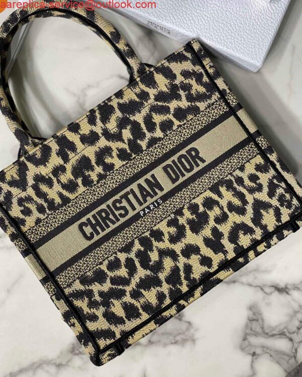 Replica Dior M1265 Small Book Tote Beige Multicolor Mizza Embroidery 3