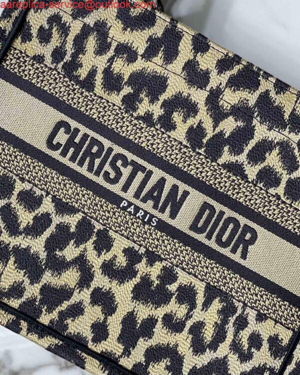 Replica Dior M1265 Small Book Tote Beige Multicolor Mizza Embroidery 4