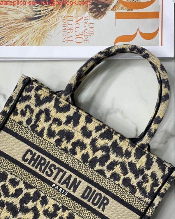Replica Dior M1265 Small Book Tote Beige Multicolor Mizza Embroidery 5