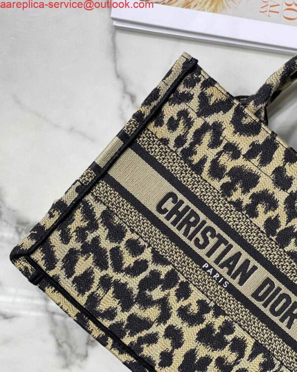 Replica Dior M1265 Small Book Tote Beige Multicolor Mizza Embroidery 6