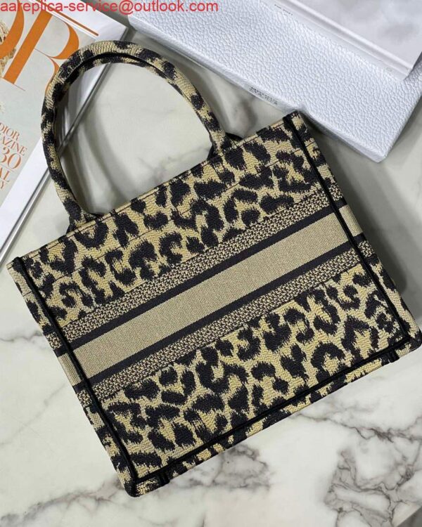 Replica Dior M1265 Small Book Tote Beige Multicolor Mizza Embroidery 7