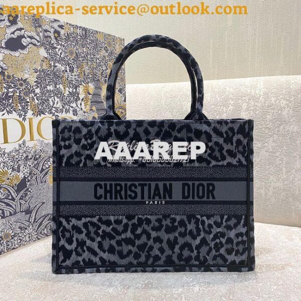 Replica Dior Book Tote bag in Gray Mizza Embroidery 11