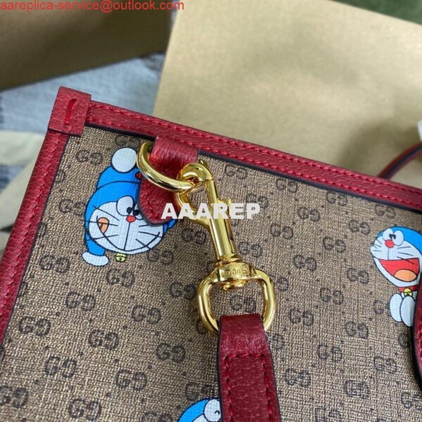 Replica GG 653952 Gucci Doraemon x Gucci large Tote bag Red 3