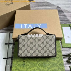 Replica Gucci 336298 GG Travel Document Package Brown