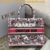 Replica Dior Book Tote bag in Multi-Coloured Embroidered canvas.