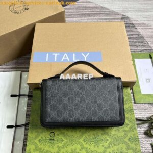 Replica Gucci 358933 GG Travel Document Package Black