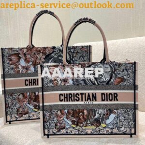 Replica Dior Book Tote bag in Multicolor La Force Embroidery