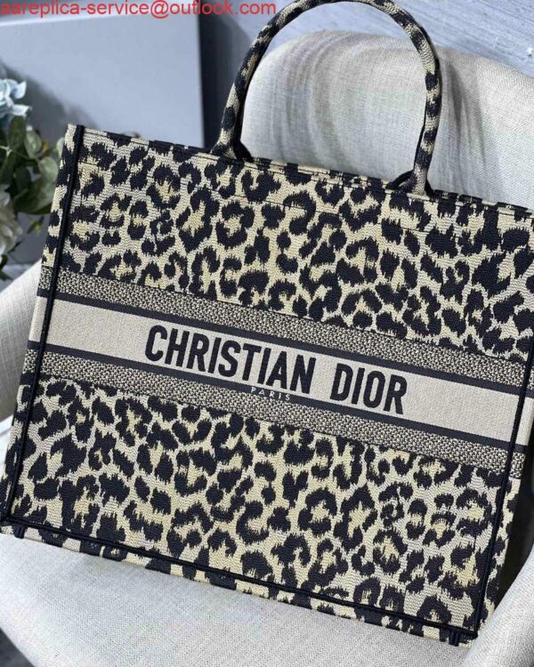 Replica Dior M1286 Large Book Tote Beige Mizza Multicolor Embroidery