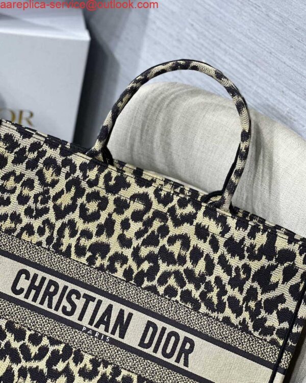 Replica Dior M1286 Large Book Tote Beige Mizza Multicolor Embroidery 3