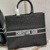 Replica Dior M1286 Large Book Tote Black Toile de Jouy Zodiac latte embroidery 2