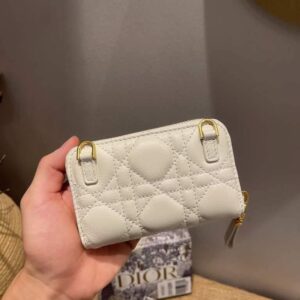 Replica Dior Caro Mini zipper clutch 5087 White 2