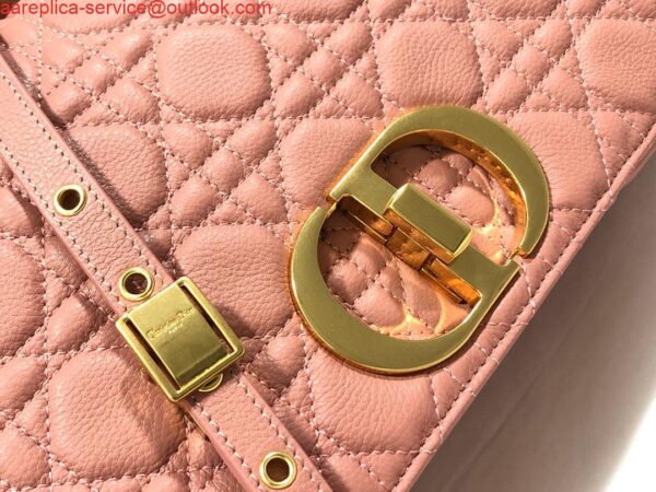 Replica Dior Large Caro Bag M9243 Calfskin Pink Gold 6