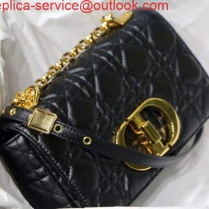 Replica Dior M9241 Dior Small Dior Caro Bag Black 2