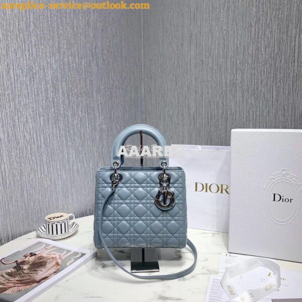 Replica Christian Dior Lady Dior Quilted in Lambskin Leather Bag Baby 10