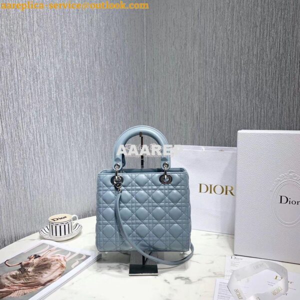 Replica Christian Dior Lady Dior Quilted in Lambskin Leather Bag Baby 13