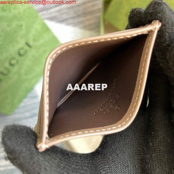 Replica Gucci 443127 GG Marmont Card Case Apricot 9