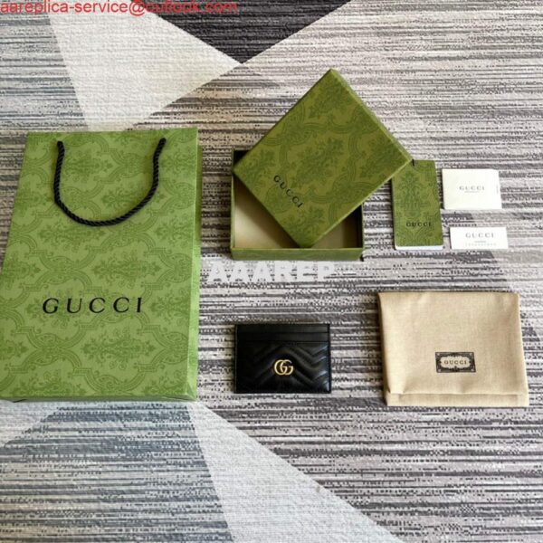 Replica Gucci 443127 GG Marmont Card Case Black 8