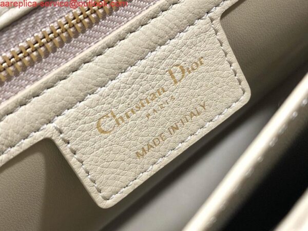 Replica Dior M9243 Large Caro Bag Calfskin Apricot 10