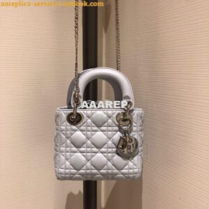 Replica Christian Dior Lady Dior Quilted in Lambskin Leather Bag Sky B