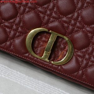 Replica Dior M9243 Large Caro Bag Calfskin Red