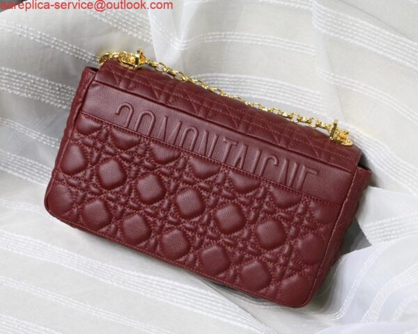 Replica Dior M9243 Large Caro Bag Calfskin Red 6