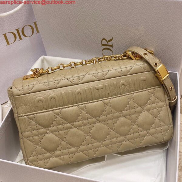 Replica Dior Medium Caro Bag Calfskin M9242 Apricot 4