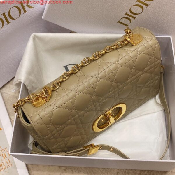 Replica Dior Medium Caro Bag Calfskin M9242 Apricot 5