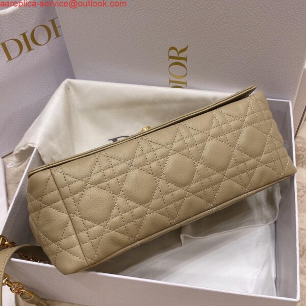 Replica Dior Medium Caro Bag Calfskin M9242 Apricot 6