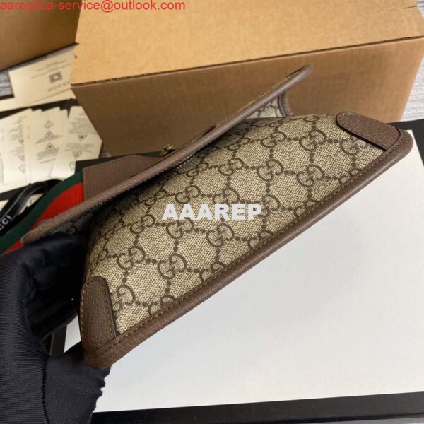 Replica Gucci 489617 Neo Vintage GG Supreme Belt Bag Brown 4