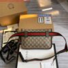 Replica Gucci 497985 GG Marmont Leather Mini Chain Bag White 2