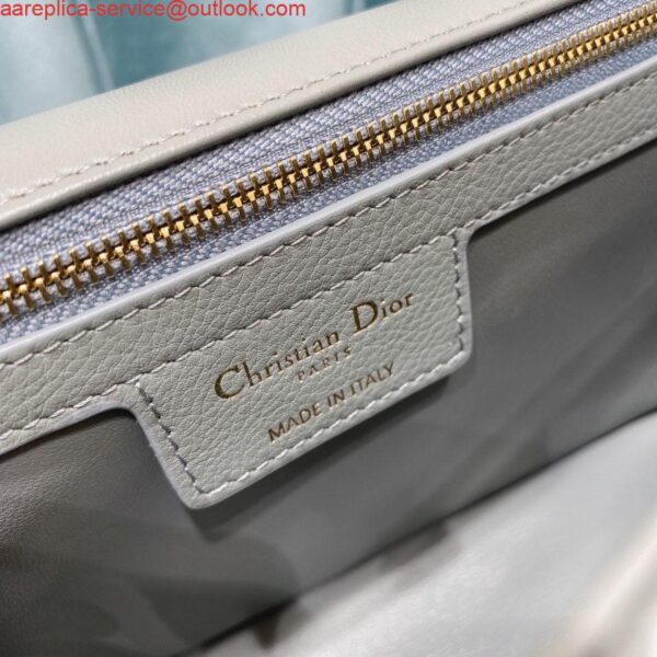 Replica Dior Medium Caro Bag Calfskin M9242 Gray 10