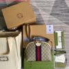 Replica Gucci 499621 Ophidia small shoulder bag with Double G yellow 2