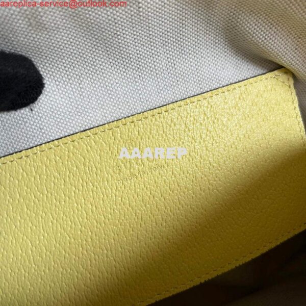 Replica Gucci 499621 Ophidia small shoulder bag with Double G yellow 10