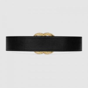 Replica Gucci Belt with textured Double G buckle 582348 2