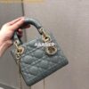 Replica Christian Dior Quilted Rose Des Vents Patent Leather Lady Dior