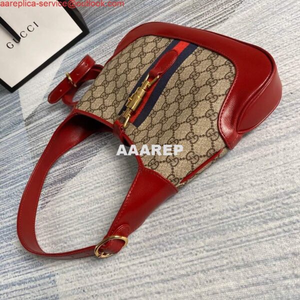 Replica Gucci 636706 Jackie Vintage Underarm Bag Red 4